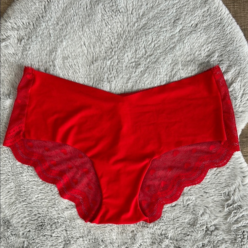 NWT Victoria's Secret Heart Lace Back Panties XL